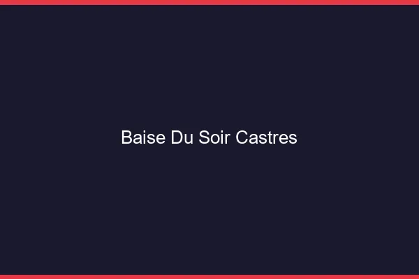 Baise Tonight Castres
